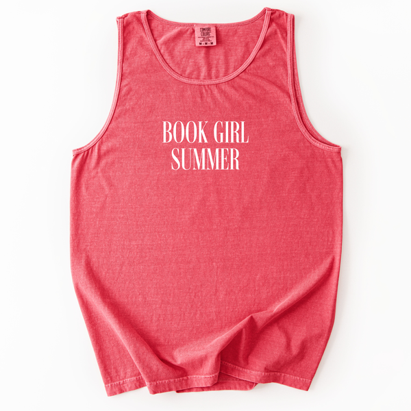 Book Girl Summer on Watermelon Tank/Tee PREORDER