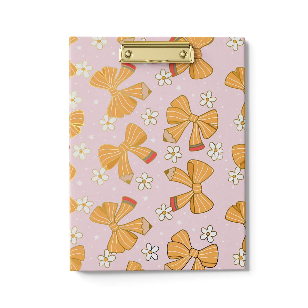 Pencil Bow Clipfolio