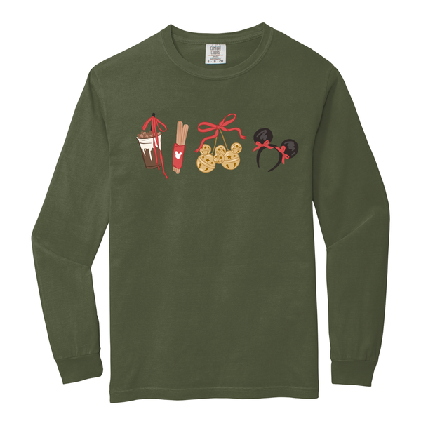 Four Festive Icons on Hemp Tee PREORDER