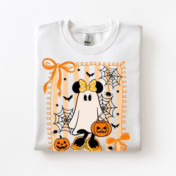 Halloween Mouse on White Sweatshirt PREORDER