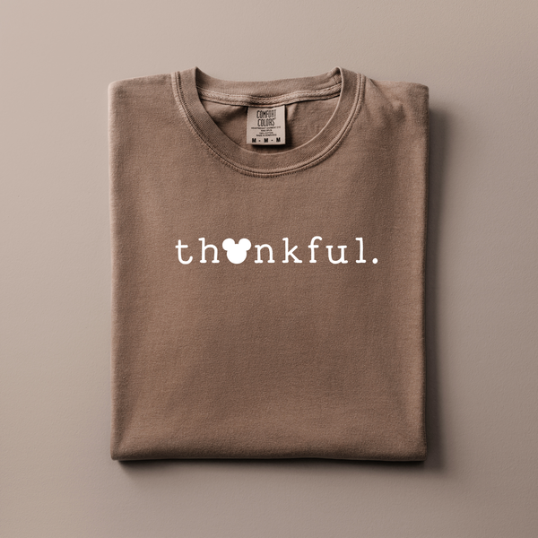 Thankful Mouse on Espresso Tee PREORDER