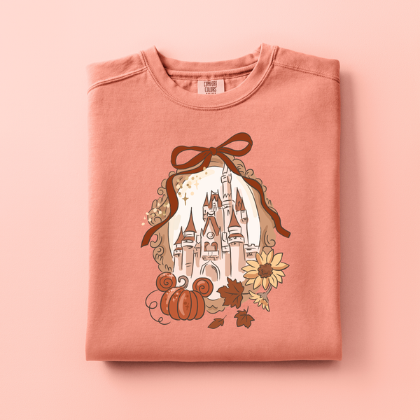 Autumnal Castle on Terracotta Comfort Colors Sweatshirt PREORDER