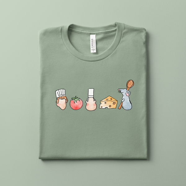 French Cooking Rat on Sage Tee PREORDER