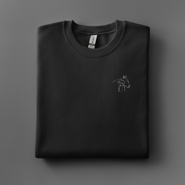 Horse Girl Embroidered Sweatshirt | Choose Your Color