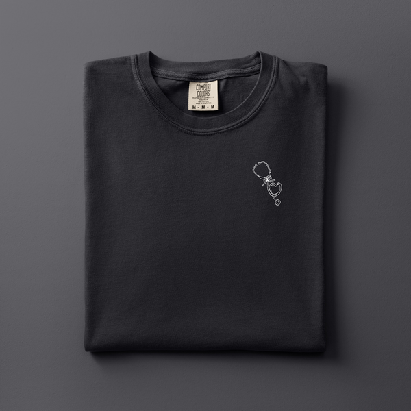 Stethoscope Embroidered Tee | Choose Your Color