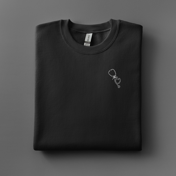 Stethoscope Embroidered Sweatshirt | Choose Your Color