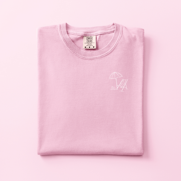 Beach Embroidered Tee | Choose Your Color