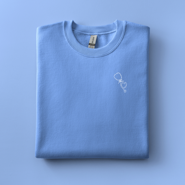 Stethoscope Embroidered Sweatshirt | Choose Your Color