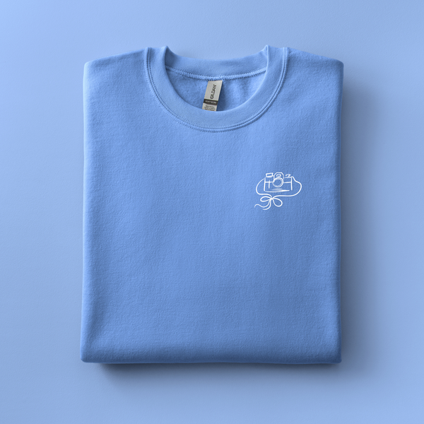 Camera Embroidered Sweatshirt | Choose Your Color