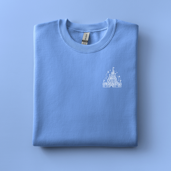 Cinderella Castle Embroidered Sweatshirt | Choose Your Color