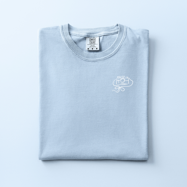 Camera Embroidered Tee | Choose Your Color