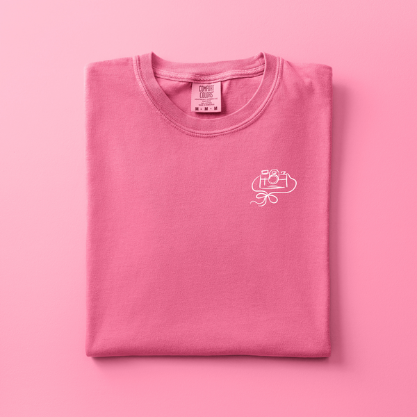 Camera Embroidered Tee | Choose Your Color