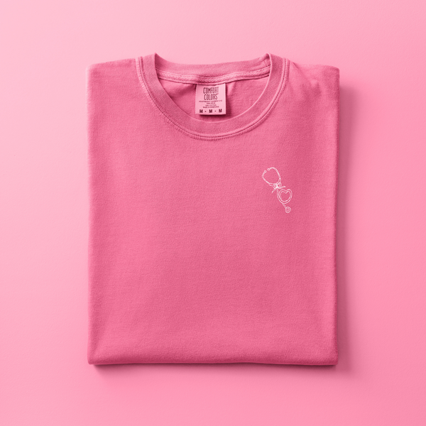 Stethoscope Embroidered Tee | Choose Your Color