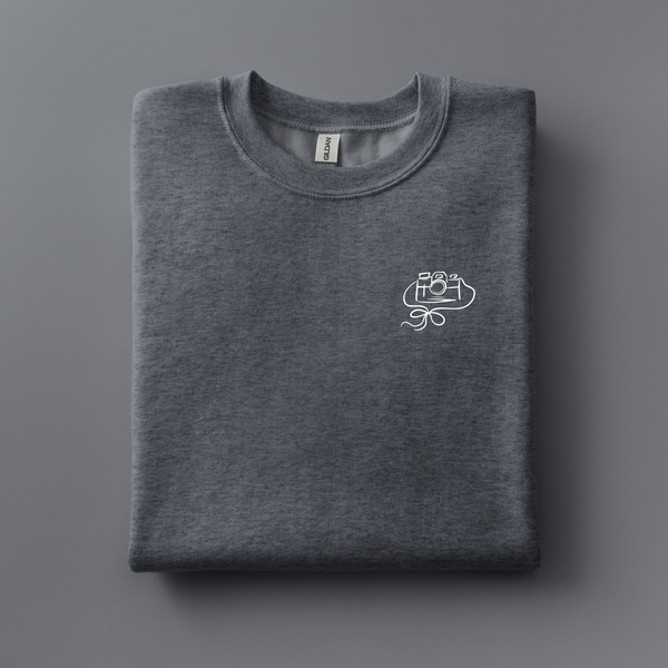 Camera Embroidered Sweatshirt | Choose Your Color