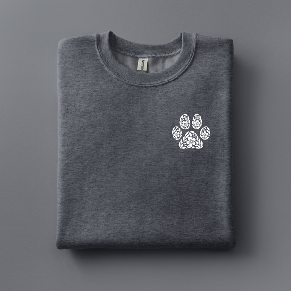 Floral Paw Embroidered Sweatshirt | Choose Your Color