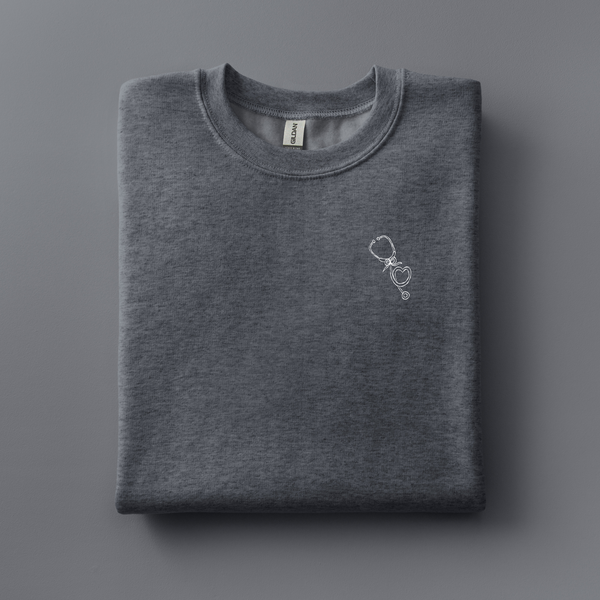 Stethoscope Embroidered Sweatshirt | Choose Your Color