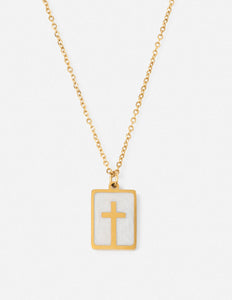 Enamel Cross Necklace
