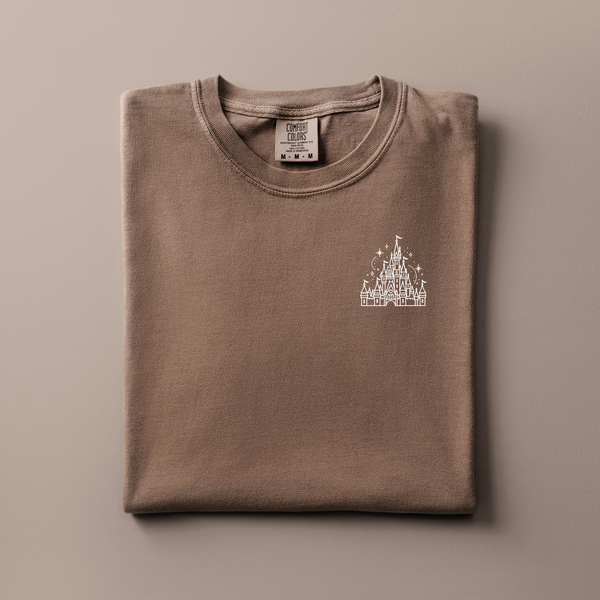 Cinderella Castle Embroidered Tee | Choose Your Color