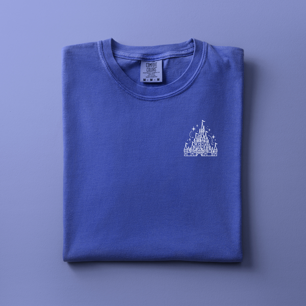 Cinderella Castle Embroidered Tee | Choose Your Color