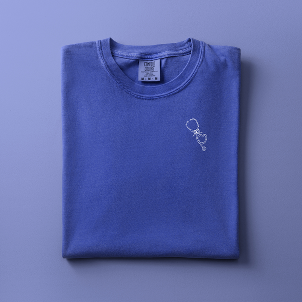 Stethoscope Embroidered Tee | Choose Your Color