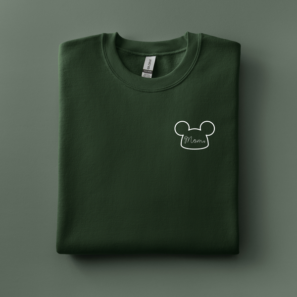 Mom Mickey Hat Embroidered Sweatshirt | Choose Your Color