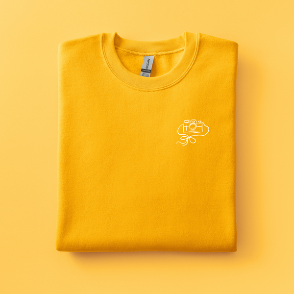 Camera Embroidered Sweatshirt | Choose Your Color