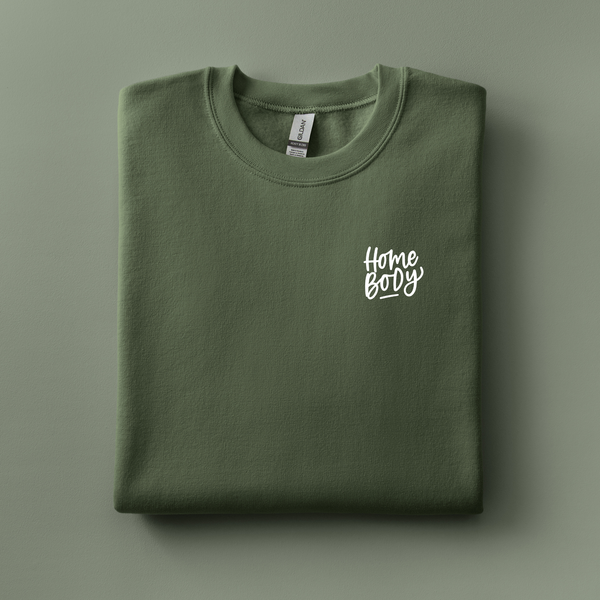 Homebody Embroidered Sweatshirt | Choose Your Color