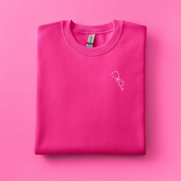 Stethoscope Embroidered Sweatshirt | Choose Your Color