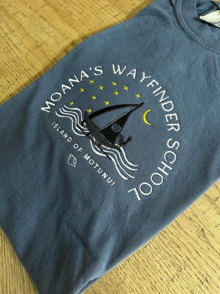 Moana's Wayfinder School on Midnight Tee