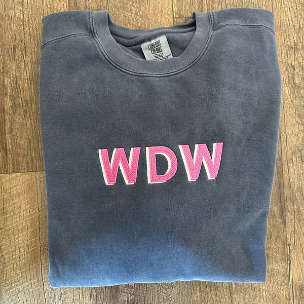 WDW on Denim Sweatshirt