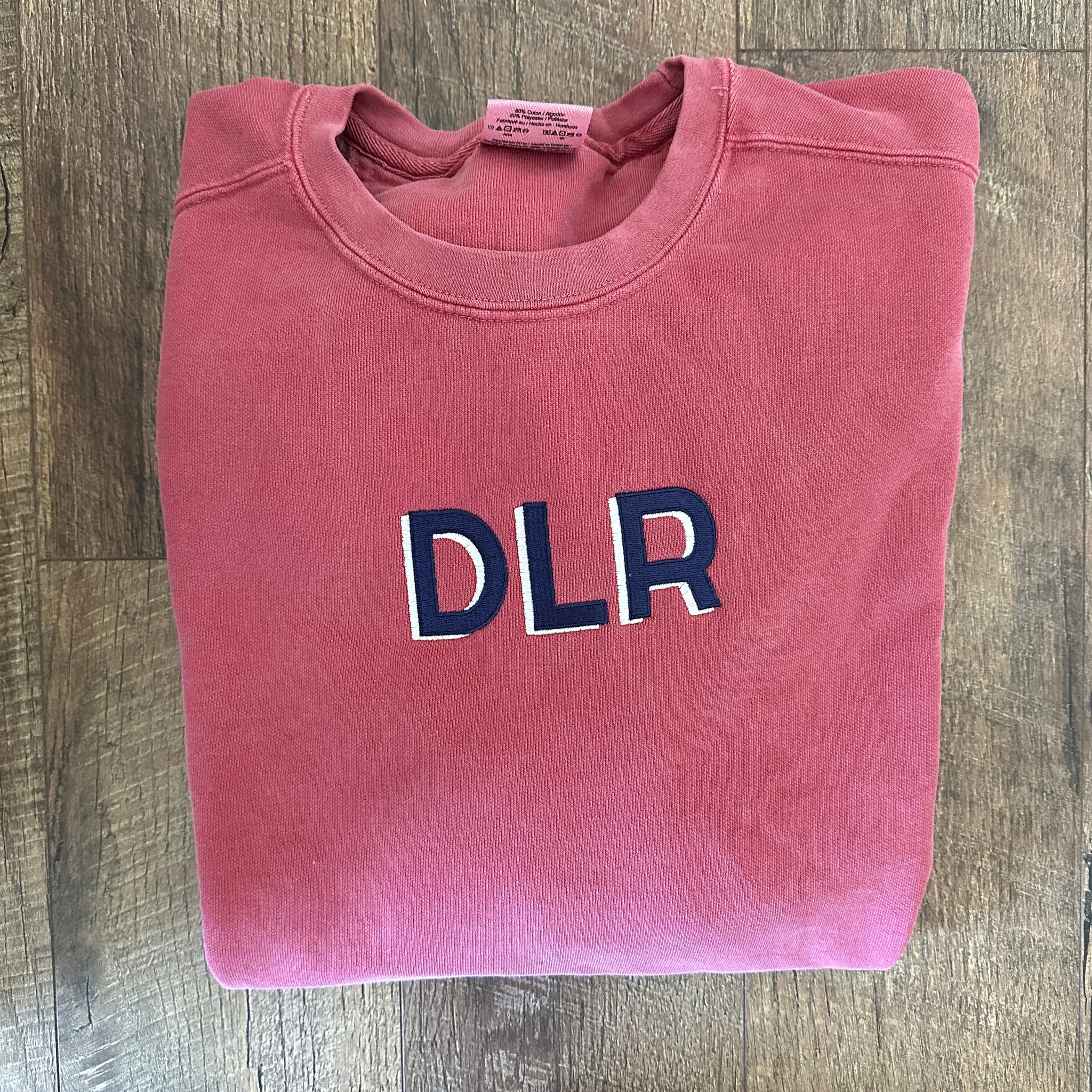 DLR on Crimson Sweatshirt
