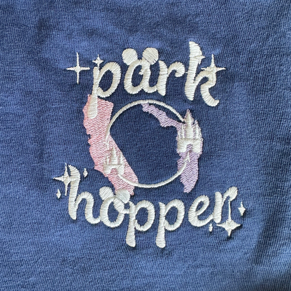 Coast-to-Coast Park Hopper on Navy Tee