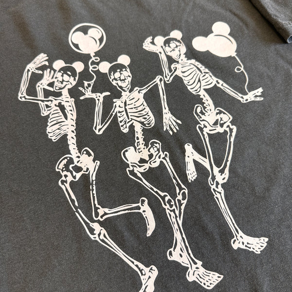 Skeletons With Balloons on Pepper Tee - October Tee of the Month