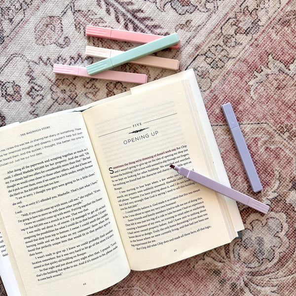 Pastel Book and Bible Highlighter Set