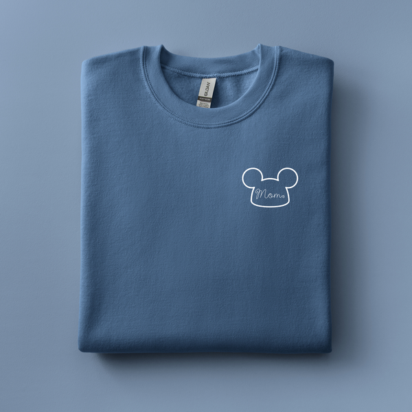 Mom Mickey Hat Embroidered Sweatshirt | Choose Your Color