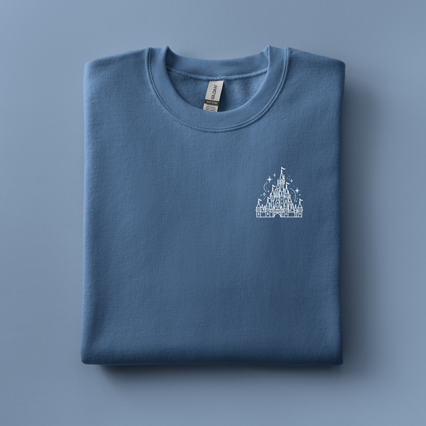 Cinderella Castle Embroidered Sweatshirt | Choose Your Color