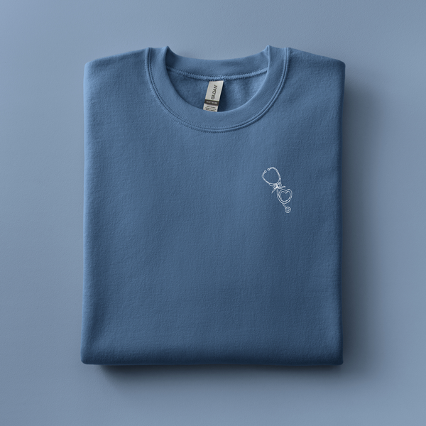 Stethoscope Embroidered Sweatshirt | Choose Your Color