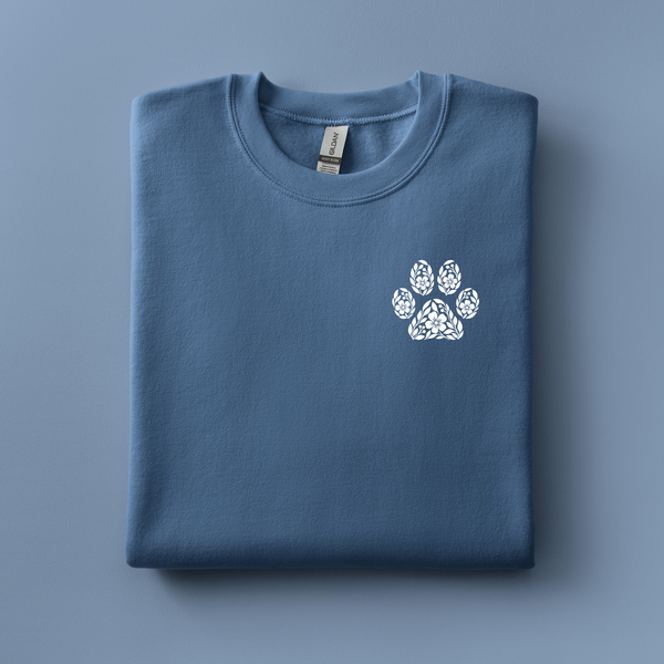 Floral Paw Embroidered Sweatshirt | Choose Your Color