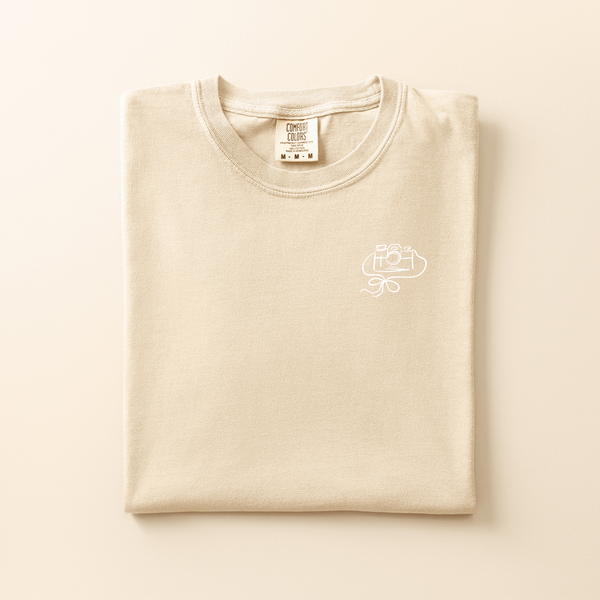 Camera Embroidered Tee | Choose Your Color