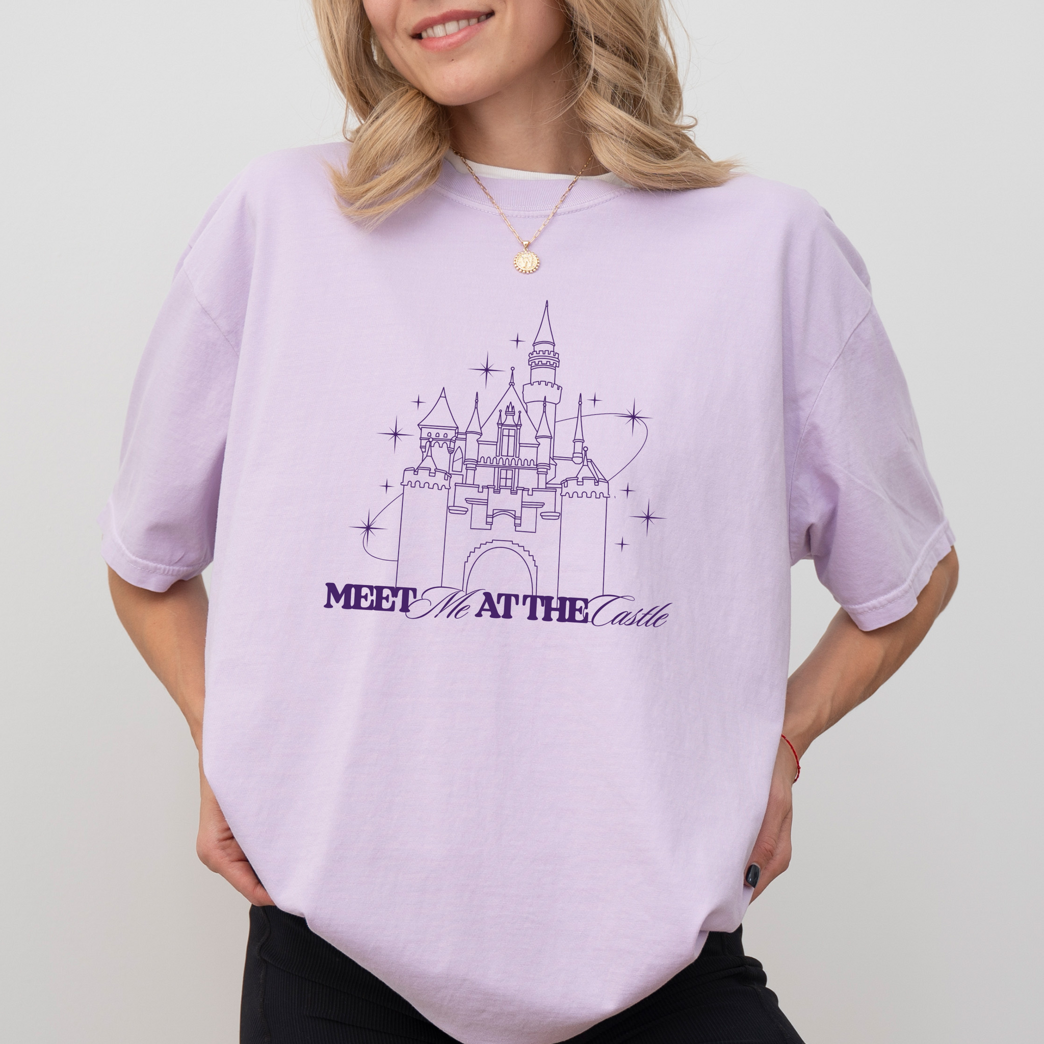 Meet Me At The Castle on Orchid Tee