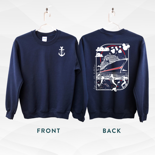 Life is the Bubbles Magical Cruise on Navy Sweatshirt (Family Matching Available!)