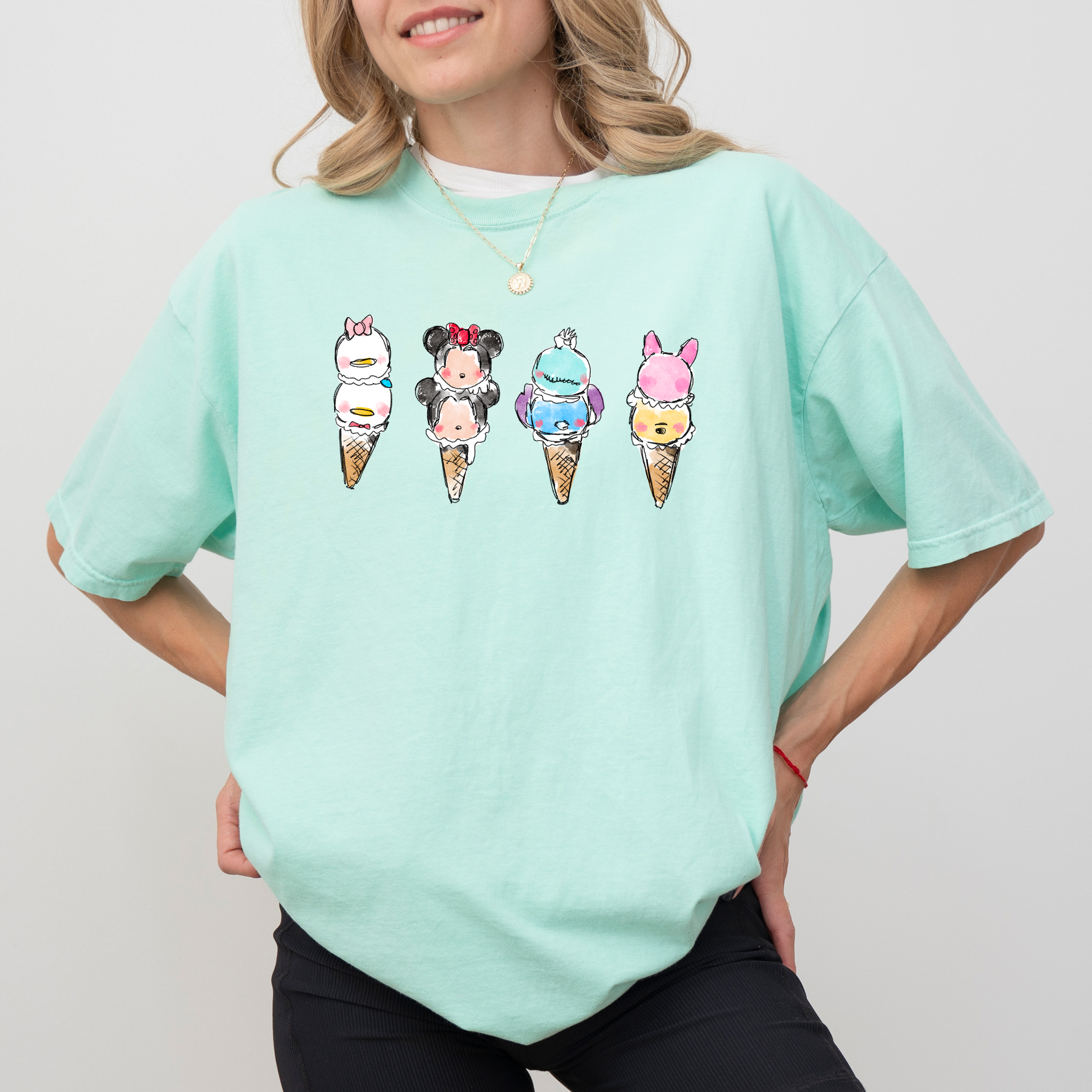 Magical Ice Cream Cones on Island Reef Tee (Youth Sizes Available!) - May Tee of the Month
