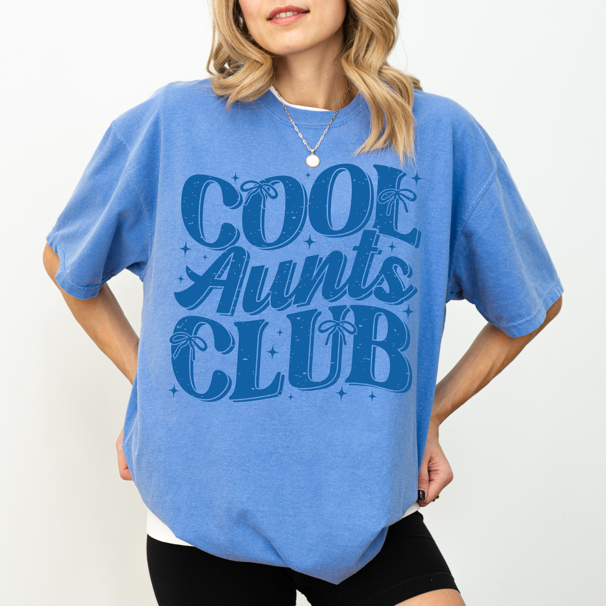 Cool Aunts Club on Flo Blue Tee PREORDER