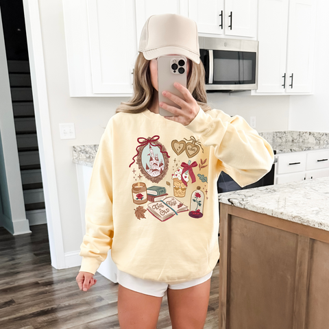 Tale As Old As Time on Butter Comfort Colors Sweatshirt PREORDER