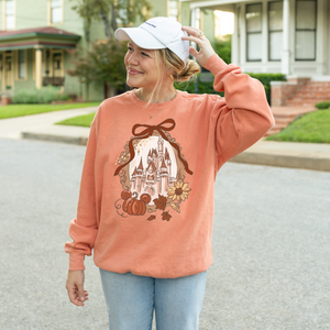 Autumnal Castle on Terracotta Comfort Colors Sweatshirt PREORDER