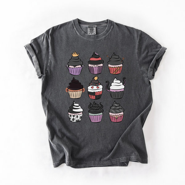 Villain Cupcakes on Pepper Tee - October Tee of the Month