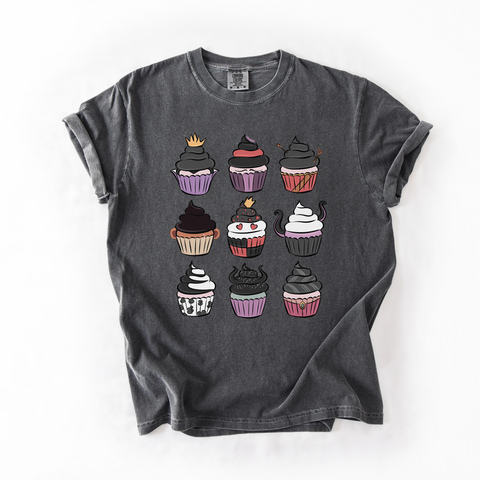 Villain Cupcakes on Pepper Tee - October Tee of the Month