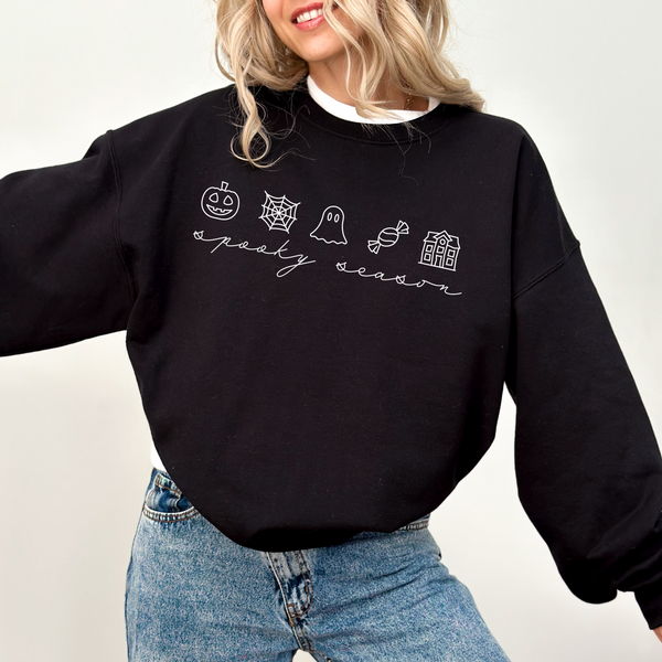 Spooky Season on Black Sweatshirt PREORDER