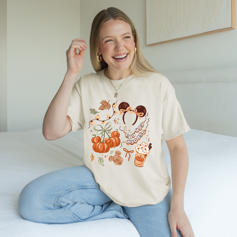 Magical Autumn on Ivory Tee - September Tee of the Month