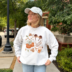 Magical Autumn on White Sweatshirt PREORDER